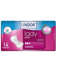 LINDOR LADY PAD NORMAL 3 GOTAS 14 UNIDADES