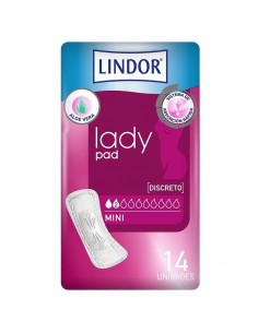 LINDOR LADY PAD MINI 2 GOTAS 14 UNIDADES