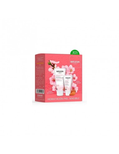 WELEDA PACK HIDRATACION PIEL SENSIBLE ALMENDRA LECHE LIMPIADORA CALMANTE + CREMA FACIAL