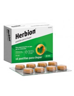 HERBION 16 PASTILLAS PARA CHUPAR