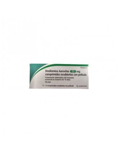 DOXILAMINA AUROVITAS 25 MG 14 COMPRIMIDOS RECUBIERTOS