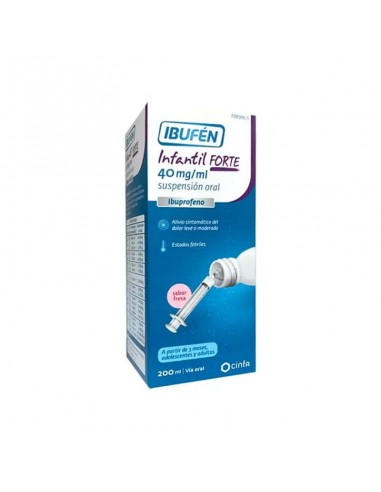 IBUFEN INFANTIL FORTE 40 mg/ml SUSPENSION ORAL 1 FRASCO 200 ml