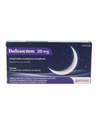 DULSUEÑOS 25 MG 14 COMPRIMIDOS RECUBIERTOS