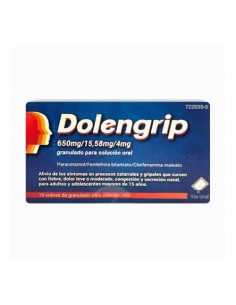 DOLENGRIP 650 MG/15,58 MG/4 MG 10 SOBRES GRANULADO PARA SOLUCION ORAL