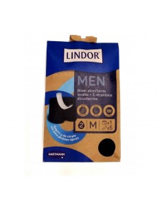 LINDOR MEN BOXER ABSORBENTE LAVABLE + 5 RECAMBIOS ABSORBENTES 2 GOTAS TALLA M