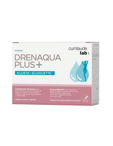 CUMLAUDE LAB DRENAQUA PLUS+ 14 STICKS 2,88 G SABOR PIÑA Y MANGO