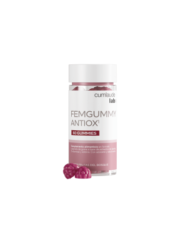 CUMLAUDE LAB FEMGUMMY ANTIOX 60 GUMMIES SABOR FRUTAS DEL BOSQUE