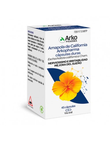 AMAPOLA DE CALIFORNIA ARKOPHARMA 300 MG 45 CAPSULAS