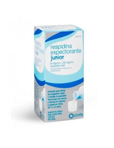 RESPIDINA EXPECTORANTE JUNIOR 20 MG/ML + 6 MG/ML JARABE 120 ML