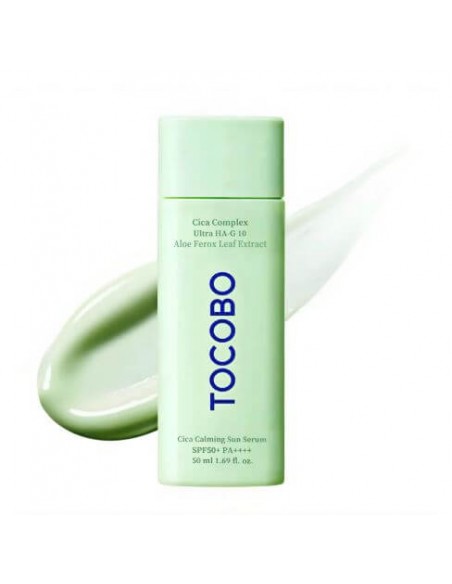 TOCOBO CICA CALMING SUN SERUM SPF50+ PA++++ 50ML_TEXTURA