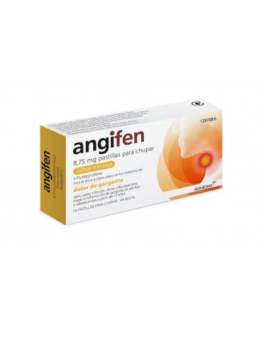 ANGIFEN 8,75 MG 16 PASTILLAS PARA CHUPAR (SABOR NARANJA)