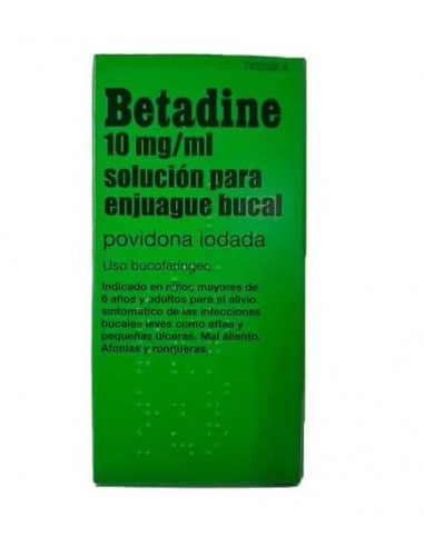 BETADINE BUCAL 10 MG/ML SOLUCION BUCAL PARA ENJUAGUE 1 FRASCO 200 ML