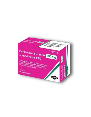 PARACETAMOL COMBIX EFG 650 MG 20 COMPRIMIDOS