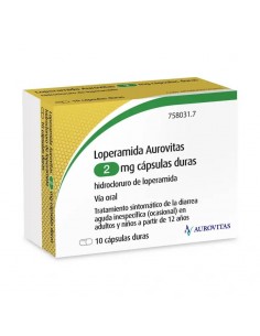 LOPERAMIDA AUROVITAS 2 MG 10 CAPSULAS