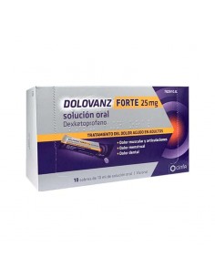 DOLOVANZ FORTE 25 MG 10 SOBRES SOLUCION ORAL