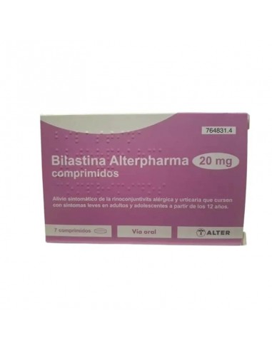 BILASTINA ALTERPHARMA 20 MG 7 COMPRIMIDOS