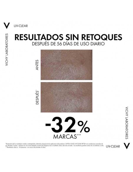 VICHY CAPITAL SOLEIL UV-CLEAR SPF50+ 40ML RESULTADOS