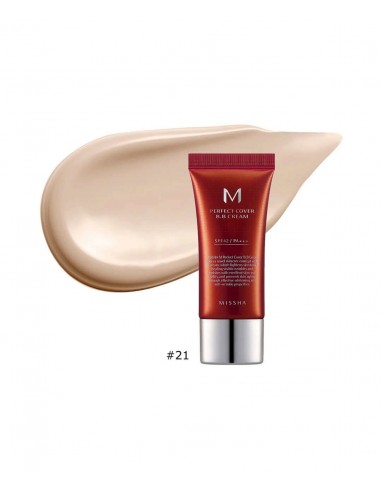 MISSHA M PERFECT COVER BB CREAM EX SPF42 PA+++ N21 LIGHT BEIGE 20 ML