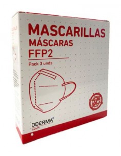 MASCARILLA FFP2 AUTOFILTRANTE DDERMA SANITY 3 UDS