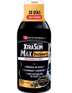 XTRASLIM MAX DRENANTE SABOR GROSELLA NEGRA 500ML