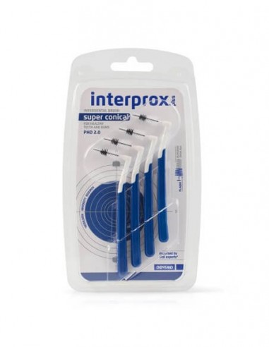 INTERPROX PLUS SUPER CONICAL PHD 2,0 CEPILLO INTERDENTAL 4 UNIDADES