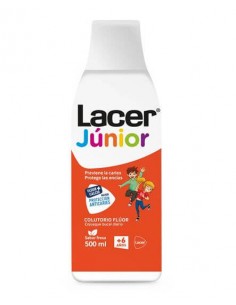 LACER COLUTORIO FLUOR JUNIOR USO DIARIO SABOR FRESA 500ML