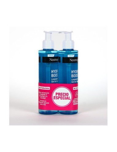 NEUTROGENA HYDRO BOOST LIMPIADOR GEL DE AGUA SIN PERFUME PACK 2 X 200ML