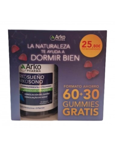 ARKOSUEÑO DORMIGUMMIES PACK 60 + 30 CARAMELOS DE GOMA