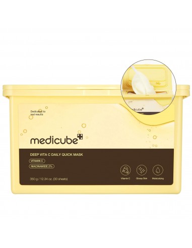 MEDICUBE DEEP VITA C DAILY QUICK MASK 30 UNIDADES