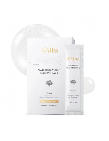 D´ALBA WATERFULL VEGAN SLEEPING PACK 48ML