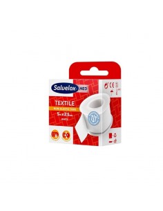 SALVELOX MED TEXTILE NON-ELASTIC TAPE 5M X 2,5CM COLOR BLANCO