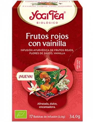 YOGI TEA FRUTOS ROJOS CON VAINILLA 17 BOLSITAS