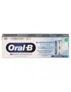 ORAL B 3D WHITE ADVANCED BLANQUEAMIENTO EXPRES BRILLO FRESCO 75 ML