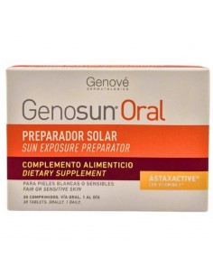 GENOVE GENOSUN ORAL PREPARADOR SOLAR 30 COMPRIMIDOS