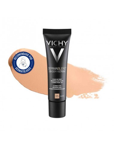 VICHY DERMABLEND 3D CORRECTION SPF19 OIL FREE TONO 35 SAND 30ML