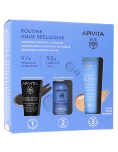 APIVITA AQUA BEELICIOUS CREMA FLUIDA ILUMINADORA HIDRATANTE SPF30 CON COLOR 40ML**