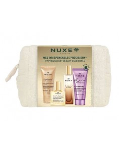 NUXE KIT ESENCIALES PRODIGIEUX ACEITE DUCHA + HUILE + PERFUME + CHAMPU