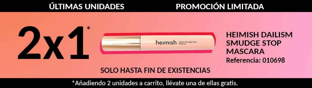 2x1 en mascara de pestañas Heimish Farmacia Senante