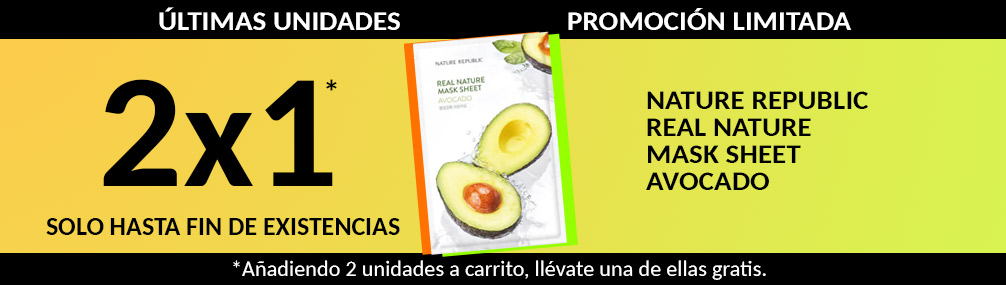 2x1 en mascarillas Nature Republic Avocado Farmacia Senante